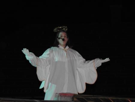 Predstavo Božična noč, smo izjemoma odigrali v Božični vasi Banovci 5